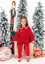 Load image into Gallery viewer, Red Velvet Christmas Pyjamas - Family Matching

