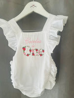 Load image into Gallery viewer, Berry First One Birthday Romper
