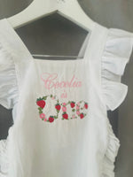 Load image into Gallery viewer, Berry First One Birthday Romper
