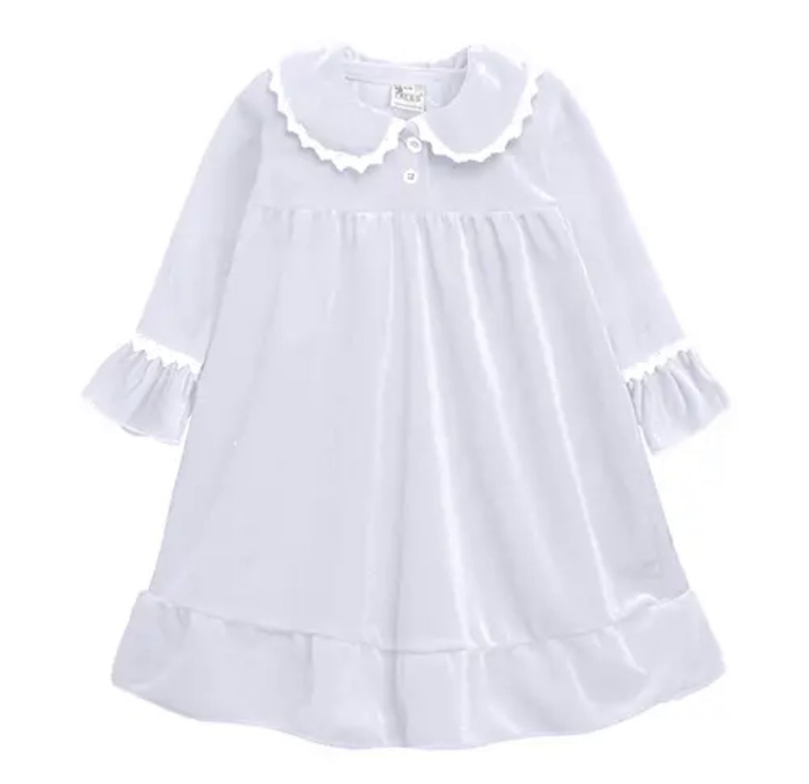 Velvet Christmas Pyjamas white