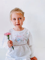 Load image into Gallery viewer, Floral Embroidered Pyjamas With Lace Trims
