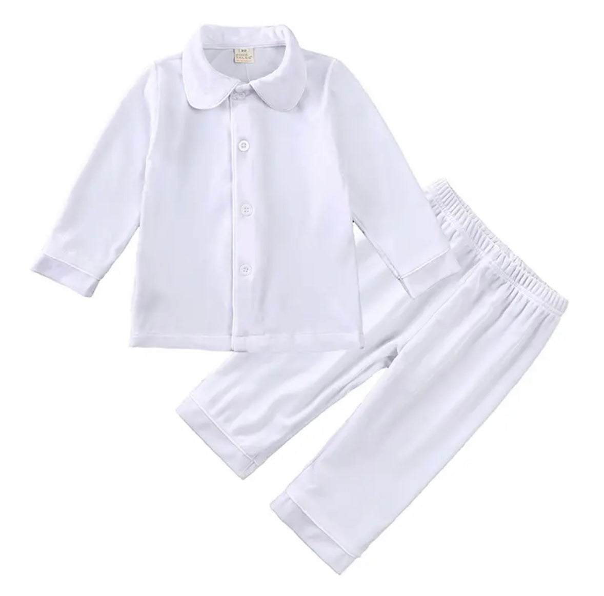 Velvet Christmas Pyjamas white