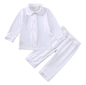 Velvet Christmas Pyjamas white
