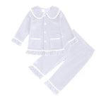 Load image into Gallery viewer, Velvet Christmas Pyjamas white
