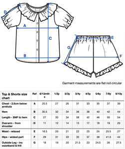 Girls Frill Linen Short Set
