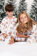 Load image into Gallery viewer, Santa Dog Pyjamas family matching personalised
