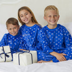 Load image into Gallery viewer, Children&#39;s Personalised Christmas Snowflake Pyjamas
