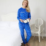 Load image into Gallery viewer, Women&#39;s Personalised Christmas Snowflake Pyjamas
