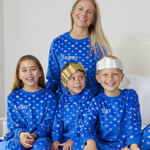 Children's Personalised Christmas Snowflake Pyjamas