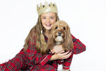 Load image into Gallery viewer, Personalised Tartan Christmas Dog Pyjamas
