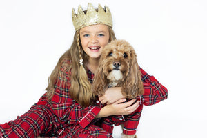 Personalised Tartan Christmas Dog Pyjamas