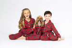 Load image into Gallery viewer, Kids Tartan Luxury Christmas Brushed Cotton Pyjamas
