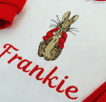 Load image into Gallery viewer, Red Raglan Rabbit Pjs
