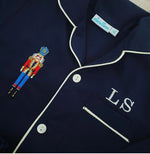 Load image into Gallery viewer, Nutcracker Boys Navy Pyjamas
