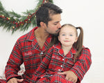 Load image into Gallery viewer, Kids Tartan Luxury Christmas Brushed Cotton Pyjamas
