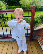 Load image into Gallery viewer, Boys Pirate Tooth Fairy Pjs and Pillow Set
