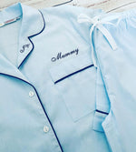 Load image into Gallery viewer, Baby Blue Mummy to be Pjs
