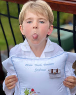 Load image into Gallery viewer, Boys Pirate Tooth Fairy Pjs and Pillow Set
