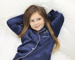 Load image into Gallery viewer, Luxurious 100% satin Navy Satin Mummy &amp; Mini
