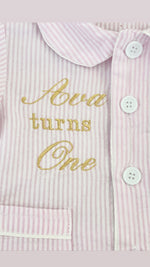 Load image into Gallery viewer, Swan Ruffle Birthday Pjs Long Or Short
