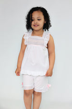 Load image into Gallery viewer, Luna White Cotton Pjs Older Girls
