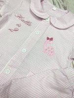 Load image into Gallery viewer, Girls Dinosaur Ruffle Pjs
