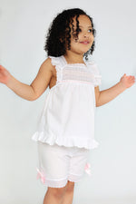 Load image into Gallery viewer, Luna White Cotton Pjs Older Girls
