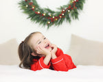 Load image into Gallery viewer, Red Cotton Adults Pjs - Matching Childrens Letter Pjs

