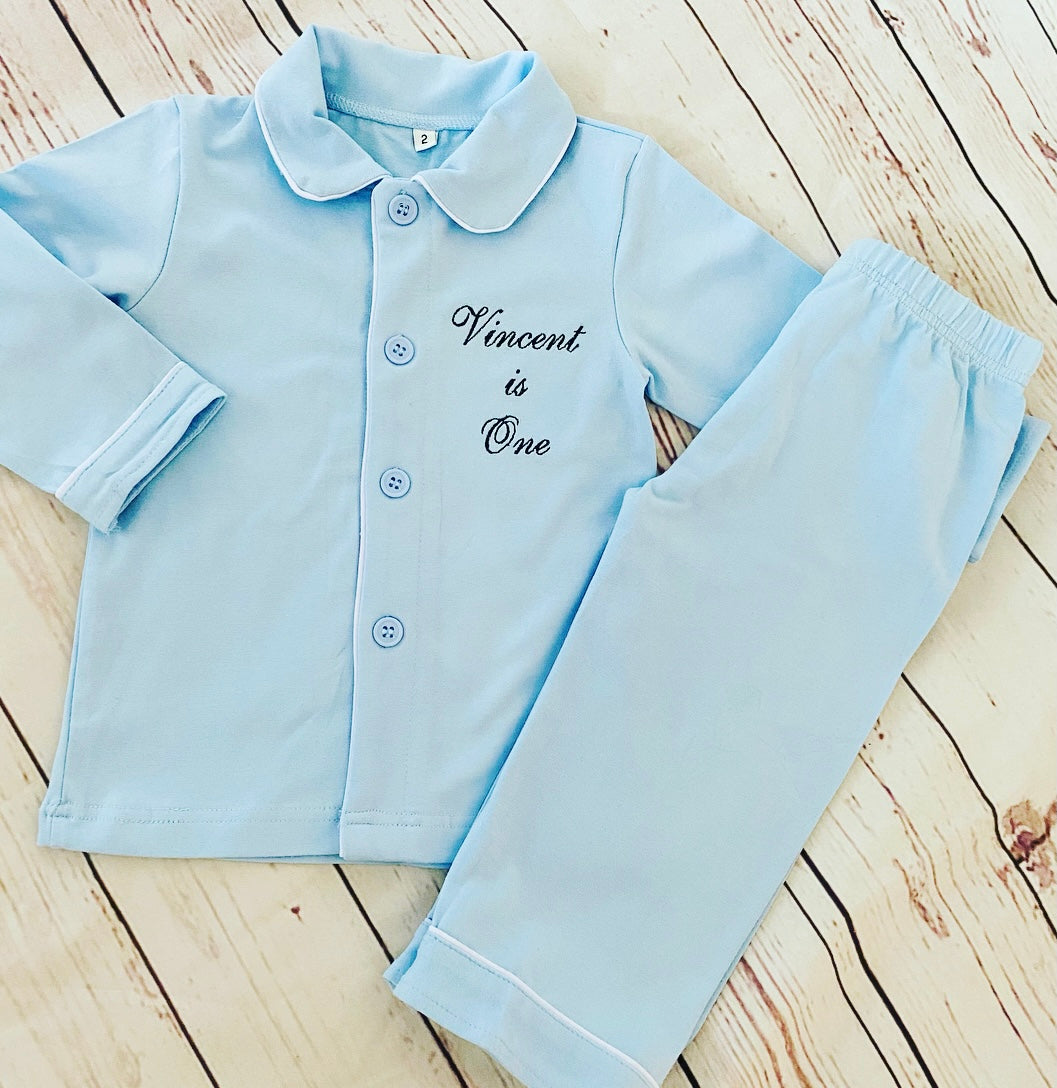 Classic Boys Baby Blue pjs