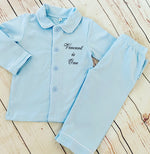Load image into Gallery viewer, Classic Boys Baby Blue pjs
