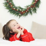 Load image into Gallery viewer, Red Cotton Adults Pjs - Matching Childrens Letter Pjs
