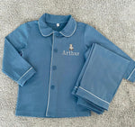 Load image into Gallery viewer, Mr Bear French Blue Pyjamas
